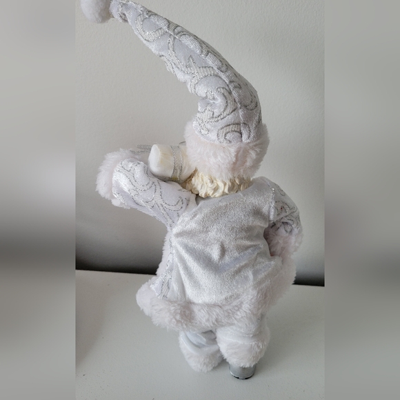 Vintage Santa Claus - Holiday Decor -Christmas Decor - Silver & White - Picture 5 of 6